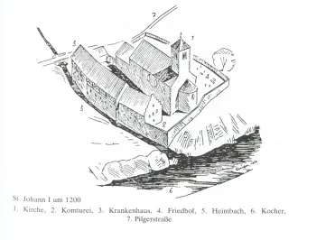Abb. mit Grundriss um 1200